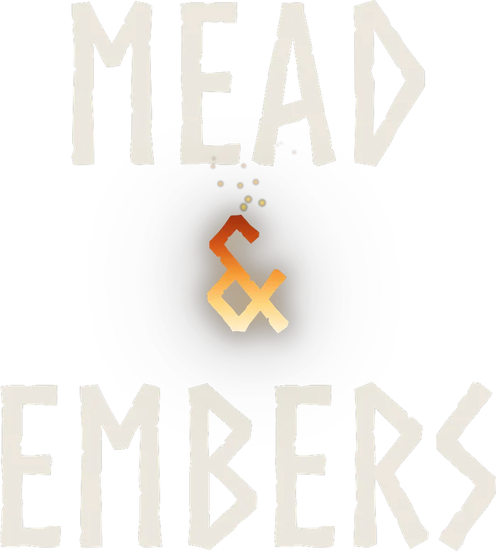 Mead & Embers Logo, gestapelt